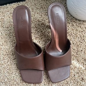 Brown Forever 21 heel, size 8